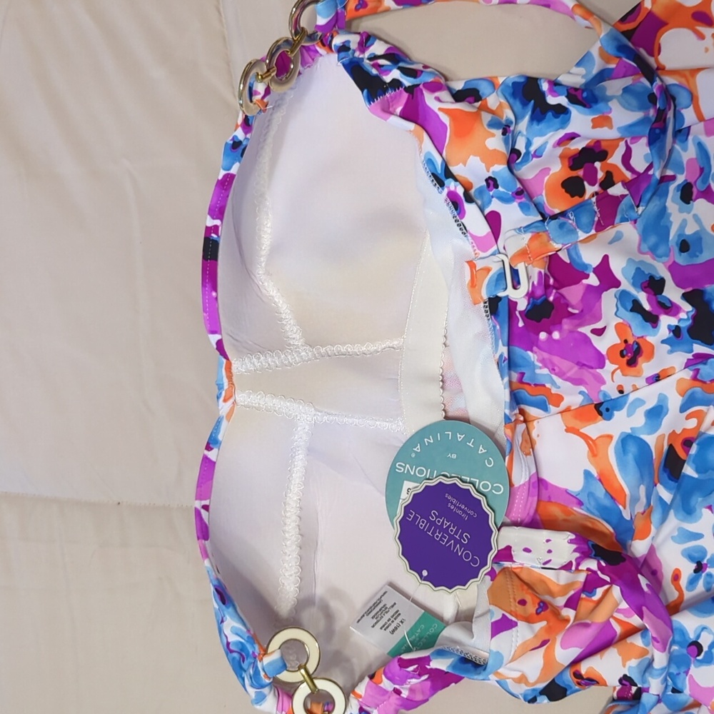 Catalina Swim Tankini Top Size 16W - Picture 10 of 11